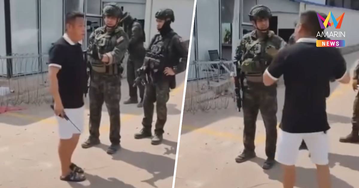 หวิดวุ่น! พ่อค้าชาวจีนในทมอดาไม่พอใจ ทหารไทยนำลวดหนามปิดล้อมร้านค้า