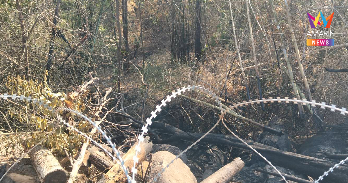 ไฟไหม้กอไผ่ชายแดนช่องอานม้า จุดชนวนระเบิดเก่า บึ้มสนั่นทหารไทยเจ็บ 2