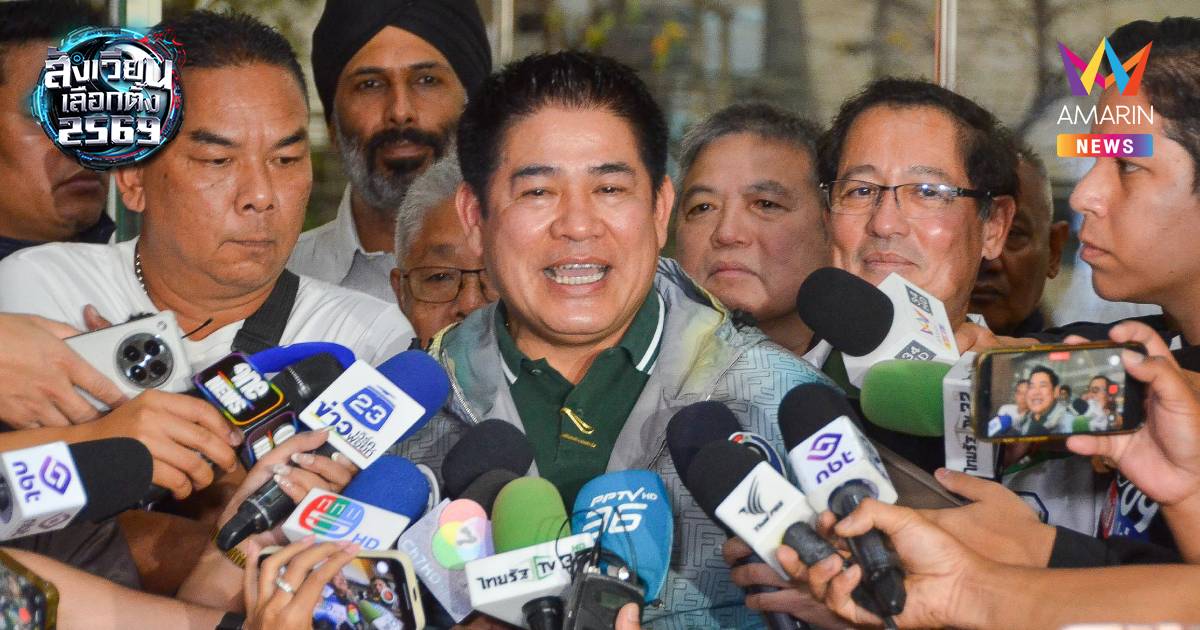 "ธรรมนัส" เข้าที่ทำการพรรค ฟุ้ง พะเยานำขาดทุกเขต แฉปม กปน.แอบหย่อนบัตร