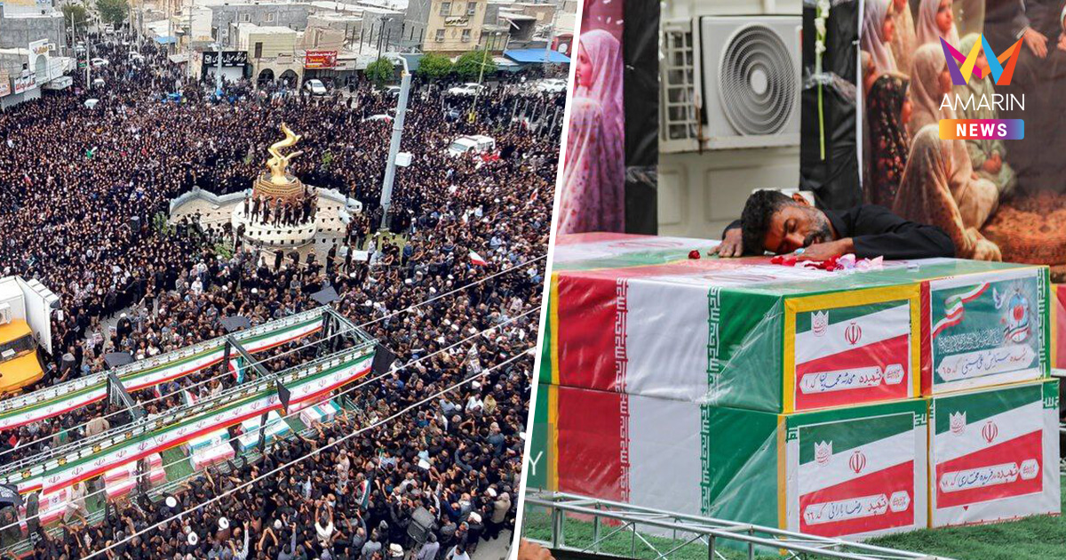 น้ำตาท่วมเมือง พิธีศพ 160นักเรียนประถมหญิง สังเวยระเบิดสหรัฐฯ-อิสราเอล