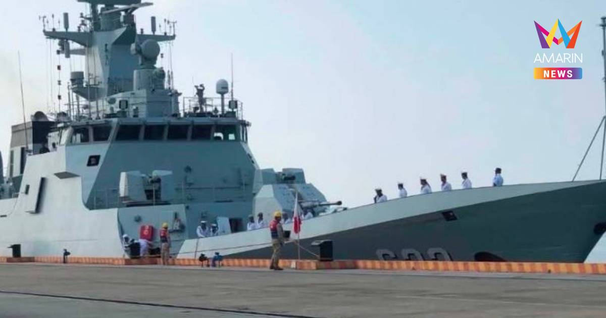 ฐานทัพเรือเรียมคึกคัก! เรือคอร์เวต Type 056 จากจีน ถึง เขมร