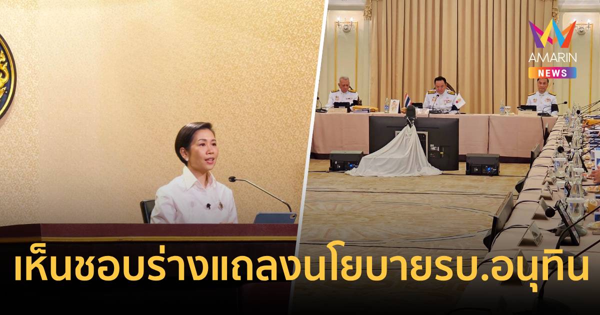 ครม.เห็นชอบร่างแถลงนโยบายรัฐบาลอนุทินใช้ 5 เสาหลักขับเคลื่อนเศรษฐกิจ