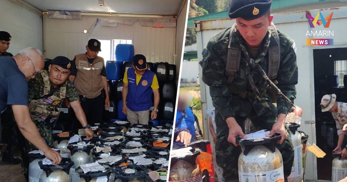 กกล.สุรสีห์ บุกยึดเบียร์สด 800 ลิตรซุกตู้คอนเทนเนอร์ชายแดน