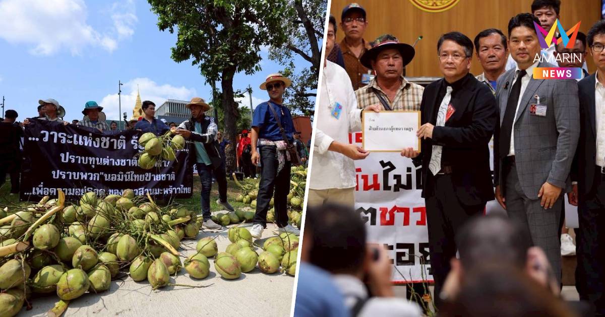 "เดชรัต" ซัดรัฐแก้ปัญหามะพร้าวไม่ชัด! พรรคประชาชนพร้อมลุยช่วยเกษตรกร