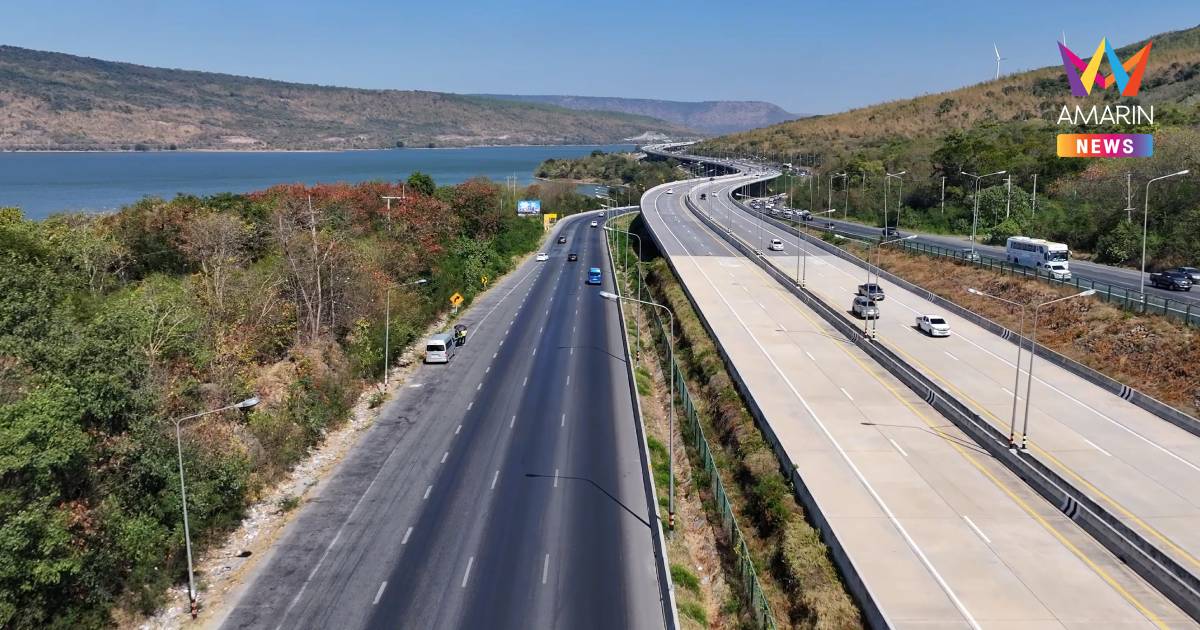 กรมทางหลวง เปิดทดลองใช้มอเตอร์เวย์ M6 "บางปะอิน-โคราช" รับสงกรานต์