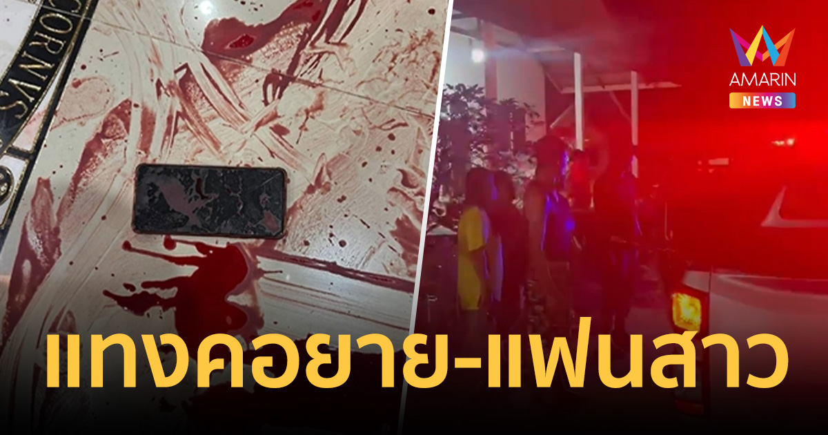 คลั่งสยองนามน! หนุ่มคว้ามีดจ้วงคอยาย-แทงหลังแฟนสาว ดับคู่