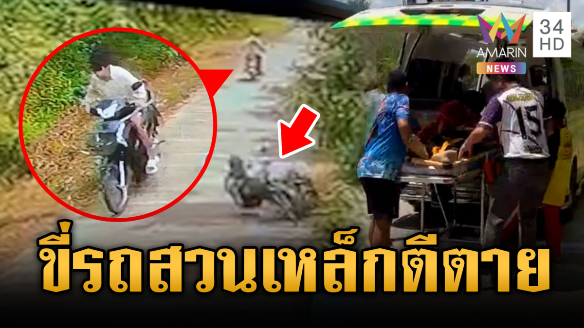 ล่าตัวคนร้ายขี่ จยย.สวนอริ คว้าเหล็กตีหัวล้มพับเสียชีวิต