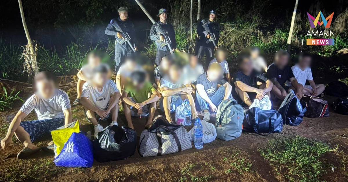 กองทัพเรือ สกัดจับ 14 ชาวจีน ลอบข้ามแดน โยงเครือข่ายอาชญากรรมข้ามชาติ